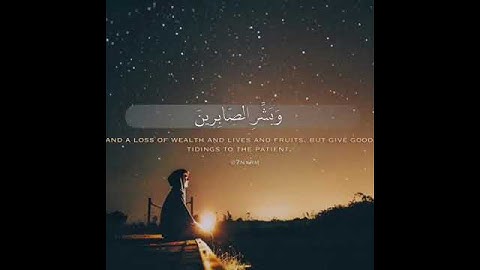 ولنبلونكم بشئٍ من الخوف والجوع//بصوت القارئ عبدالله موسى//حالات واتس اب قران كريم/حالات واتسأب دينية