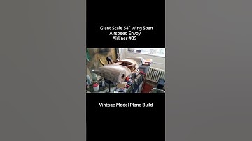 Giant Scale 54" Wing Span Airspeed Envoy Vintage Model Plane Build #39