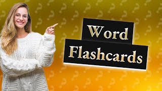 Can I make flashcards in Word?