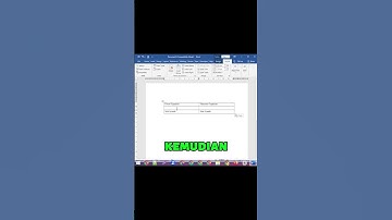Membuat Kolom Tanda Tangan Pada Microsoft Word #word #belajarmicrosoftoffice #msword