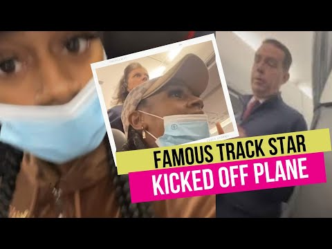 Famous Woman Embarrassed Kicked Off Airplane, Plans to Sue | Sha’Carri Richardson American Airlines