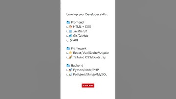 Level up your Developer skills