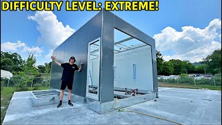Building A Custom Paint Booth For Our Wrecked Lamborghini Aventador!!!