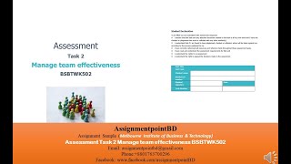 Famous Assignment Sample: Assessment Task 2 Manage team effectiveness BSBTWK502 (Solved) Net Worth