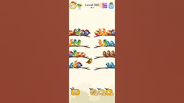 Bird sort color game level 560 #games #gameartdesign #gamedesign #gameplay #gamelevel