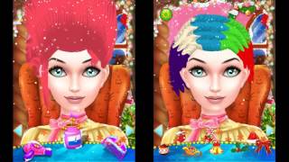 Christmas Girl Hair Salon - Salon,Makeover,Girls Games by Gameiva screenshot 5