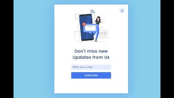 How to Make stunning Popup Box with HTML, CSS and JavaScript