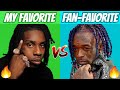 MY FAVORITE SONGS FROM ARTISTS vs FAN FAVORITES FROM ARTISTS! (Part 3)