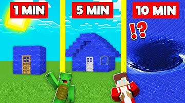 WATER HOUSE BUILD BATTLE CHALLENGE In Minecraft - NOOB VS PRO  - Maizen Mizen Mazien Parody