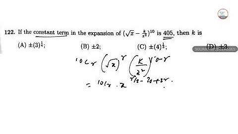 Test of Mathematics  solutions part 6 q-111, 122, 123  isi cmi jee main exam 2022 tomato solution