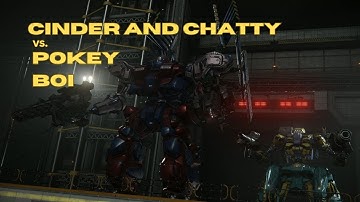 Armored Core 6 Melee Build: CINDER and CHATTY Boss Fight. (Mission 38: Eliminate "Cinder" Carla)