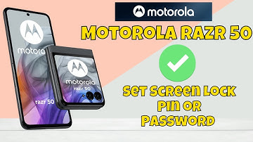 Set Screen Lock Pin or Password Motorola Razr 50 || How to Set Screen Lock Pin or Password