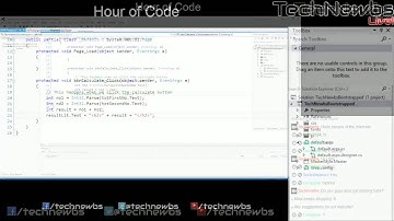 Hour of Code (#1) - 25/02/2014 - Creating a C# with ASP.NET website and Bootstrap