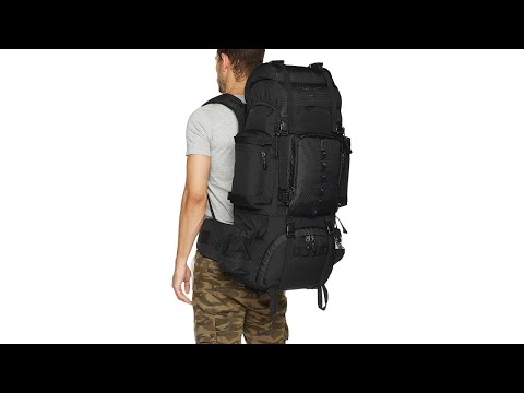 AmazonBasics Internal Frame Hiking Backpack with Rainfly