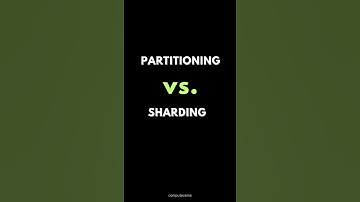SQL PARTITIONING Vs. SHARDING ✍️