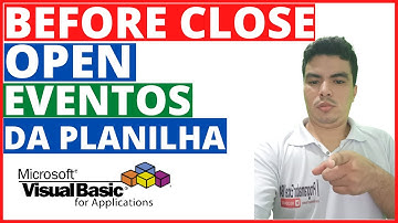 Before Close x Open Eventos Importantes da sua Planilha Excel, você sabe como usar? ao Fechar VBA