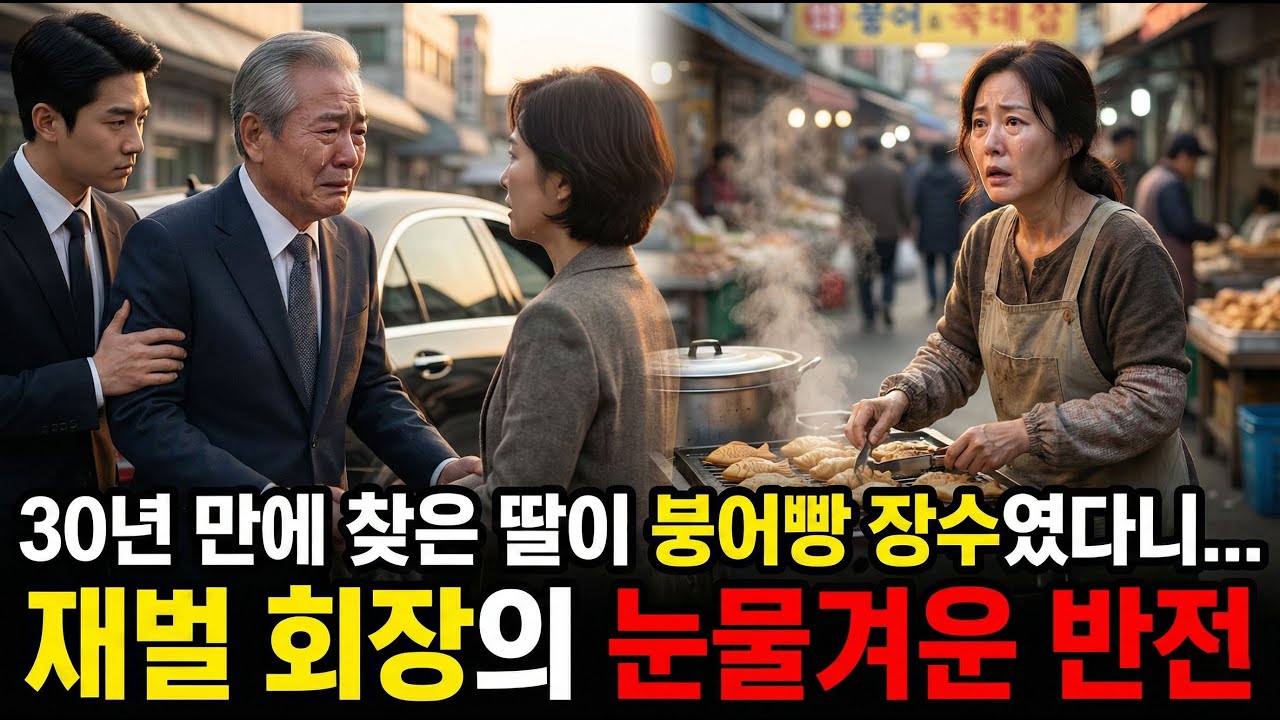 30년 만에 찾은 딸이 붕어빵 장수였다니...재벌 회장의 눈물겨운 반전 |시니어사연|노후사연|반전사연|인생사연