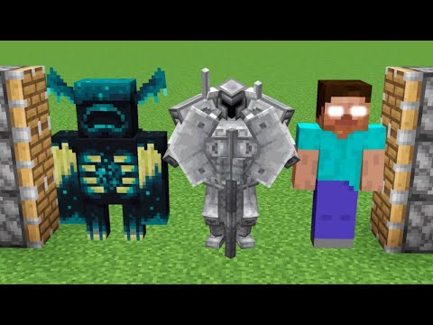 Warden + Ferrous Wroughtnaut + Herobrine = ???