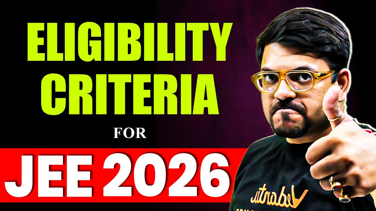🚨 JEE 2026 Eligibility Criteria (Marks, Attempts, Percentile, 75% Rule) | Complete Guide | Harsh Sir