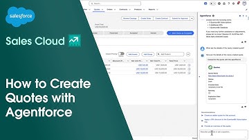 How to Create Quotes Instantly with Agentforce for Sales | Salesforce