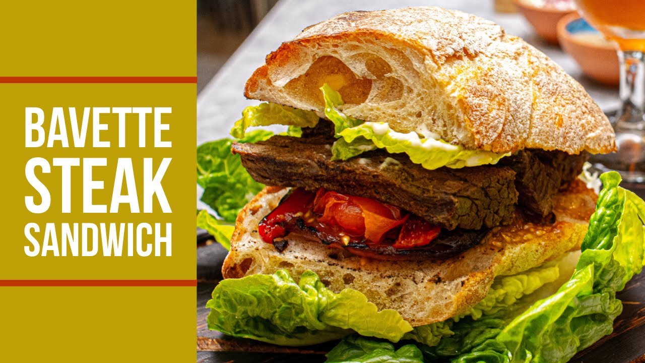 Flank STEAK SANDWICH Recipe Bavette Steak / Onglet YouTube