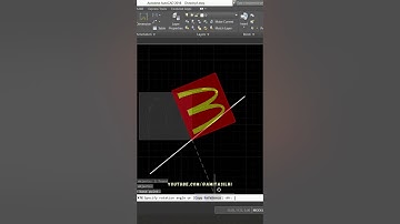 AutoCAD - Rotate Object using Reference Angle #shorts #autocad #architecture #design #tutorial #tips