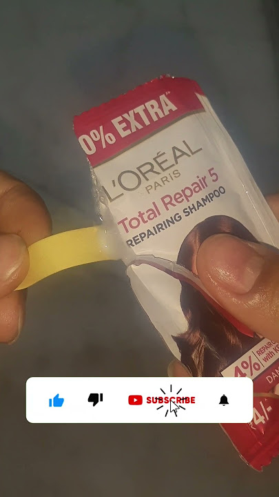 LOREAL PARIS Total Repair 5 Shampoo pH Testing #shampoo #haircare #hairfall #shorts #lorealparis