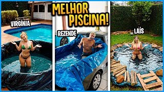 QUEM FAZ A MELHOR PISCINA COM ITENS DA CASA NOVA GANHA 5000 R$!! [ REZENDE EVIL ]