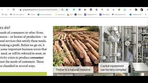 1.1 Enterprise 1.1.1 The nature of business activity