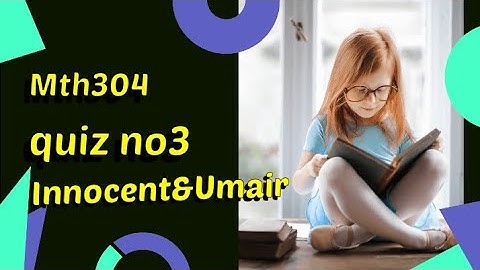 Mth304 quiz 3 solution 2023 ||Mth304 quiz 3 2023|| #Mth304 #solution #quiz #vubrightfuture