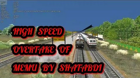 12009 SHATABDI HIGH SPEED OVERTAKE OF EMU || MSTS || || OPEN RAILS ||