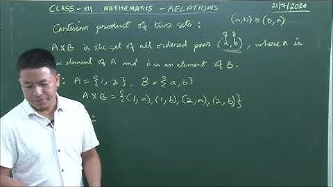Class - XII Maths || Relations