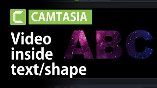 How to add video clip inside text in Camtasia | Camtasia 2020 Tutorial