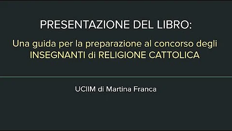 Quando ci sarà il concorso per insegnanti di religione?