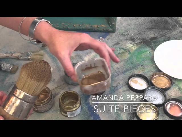 VIDEO- Applying Gold Gilding Wax Furniture Painting Tutorial - Brushed by  Brand…