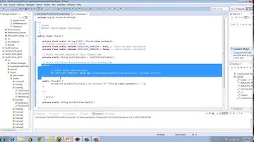 java.lang.NoClassDefFoundError | Static initializer