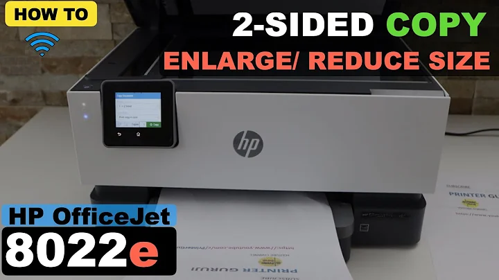 HP OfficeJet 8022e 2-Sided Auto Copy, Enlarge / Reduce copy Size.