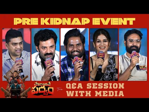 Paarijatha Parvam Movie Team Qbackslashu0026A Session With Media At Pre kidnap Event | TFPC - TFPC