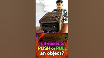Push vs Pull – Which is Easier? #friction #mechanics #physics #science #experiment #shorts