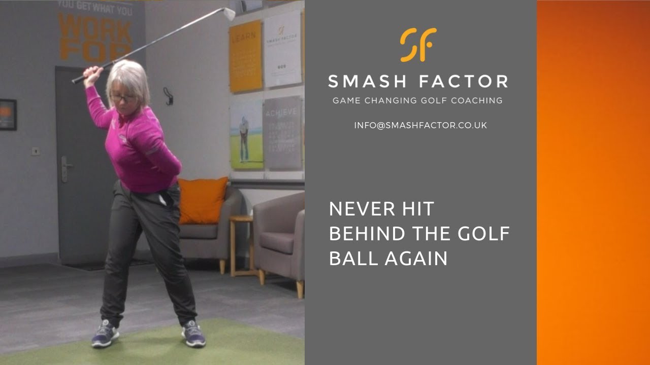 NEVER hit BEHIND THE GOLF BALL again with this drill - YouTube