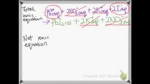 Writing ionic equations 1