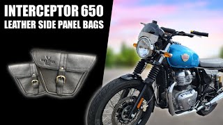 Raw & Rugged Leather Side Panel Bags for Royal Enfield Interceptor 650/Continental GT unboxing by MOTOCAL 9,914 views 2 years ago 11 minutes, 41 seconds
