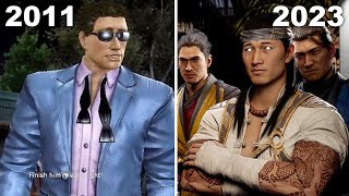 Johnny Cage Meets Liu Kang First Time Comparison - Mortal Kombat 1 Vs MK9