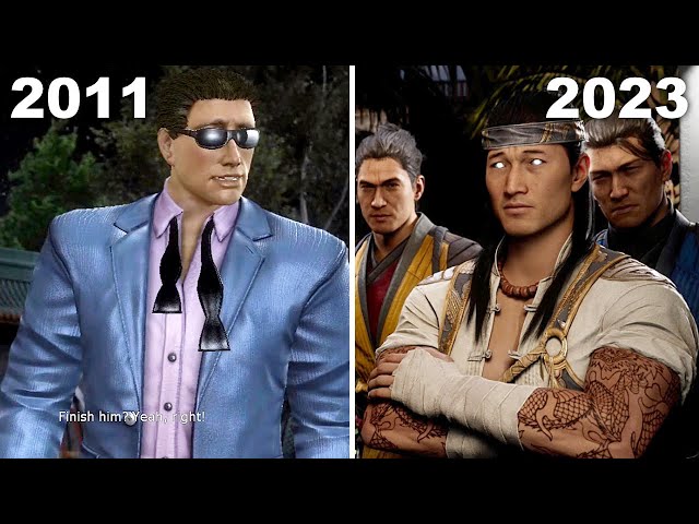 Johnny Cage Meets Liu Kang First Time Comparison  - Mortal Kombat 1 Vs MK9 class=