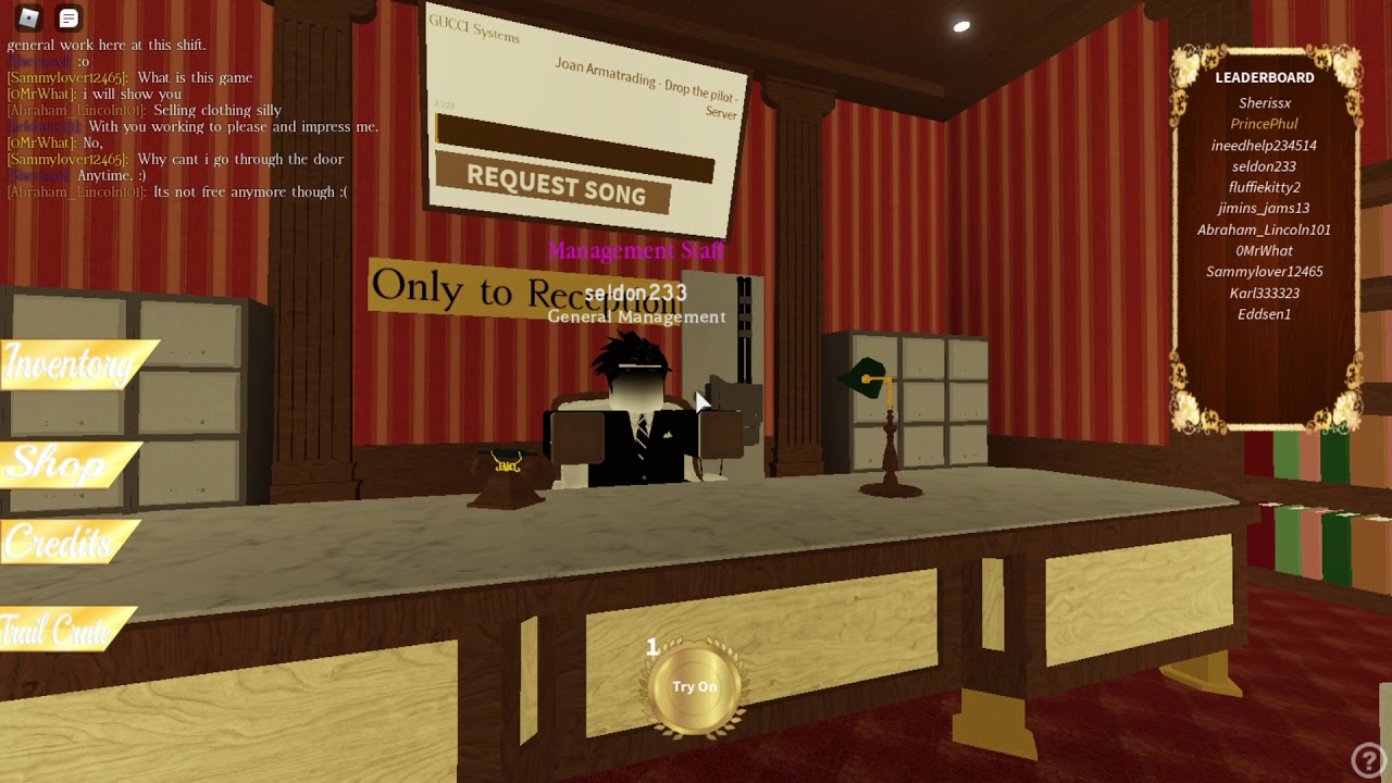 Roblox Gucci Homestore I Got Promoted To Lead Sales Representative Youtube - gucci homestore v4 in progress roblox