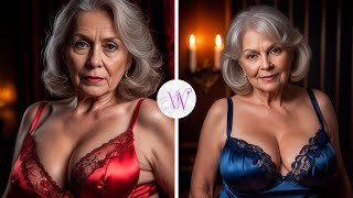 Choose Me | Natural Old Women Over 60 🌹 Attractively Dressed Сlassy  43