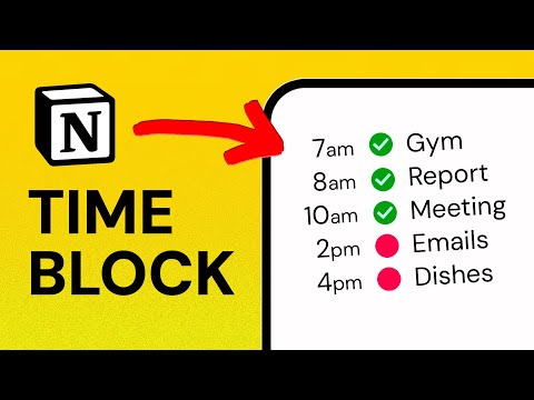 How to Time Block in Notion (Free Template)