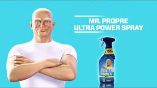 Spray Ultra Power Mr. Propre élimine jusqu'à 100% de la saleté et graisse  Pub 20s 