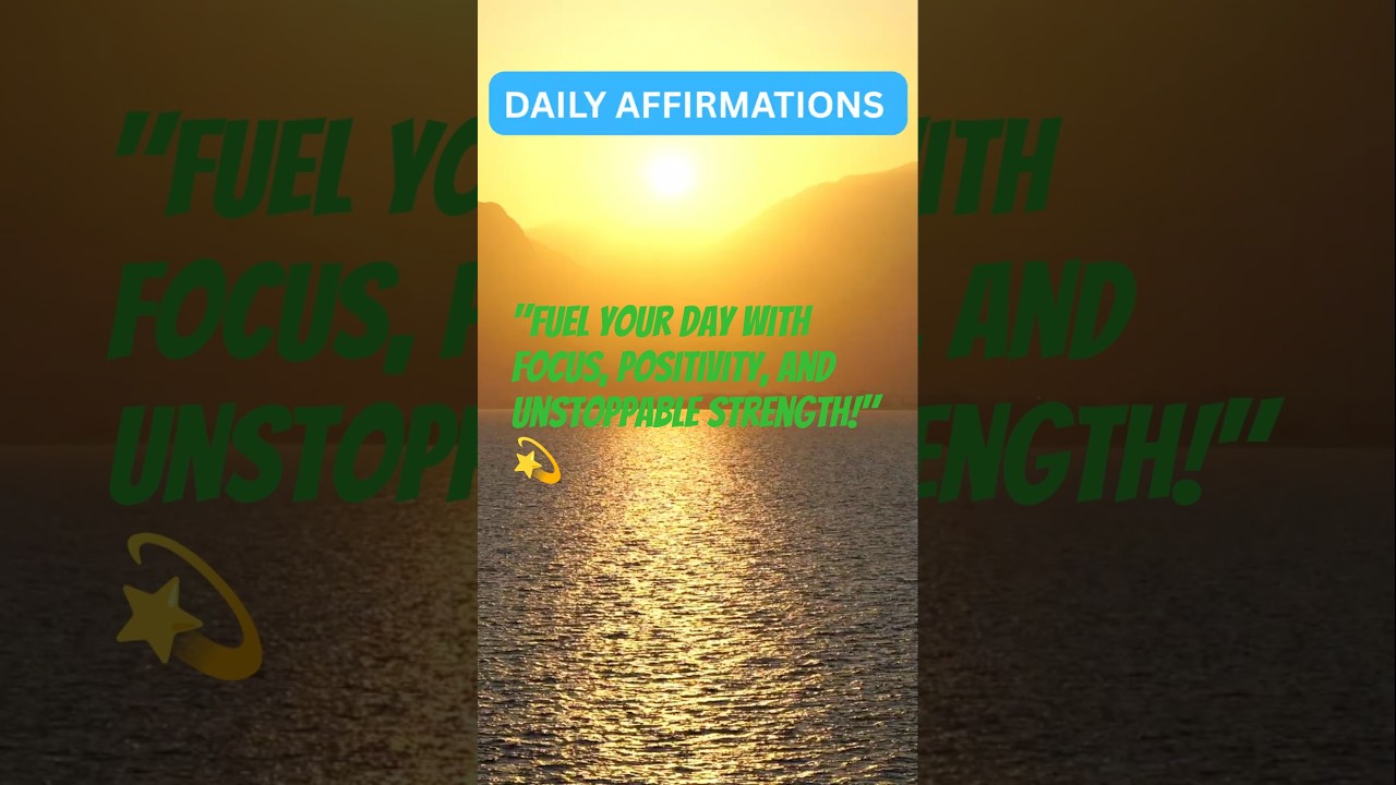 "Fuel your day with focus, positivity, and unstoppable strength!" 💫 