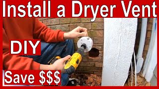 How to Install a Dryer Vent Through a Brick Wall